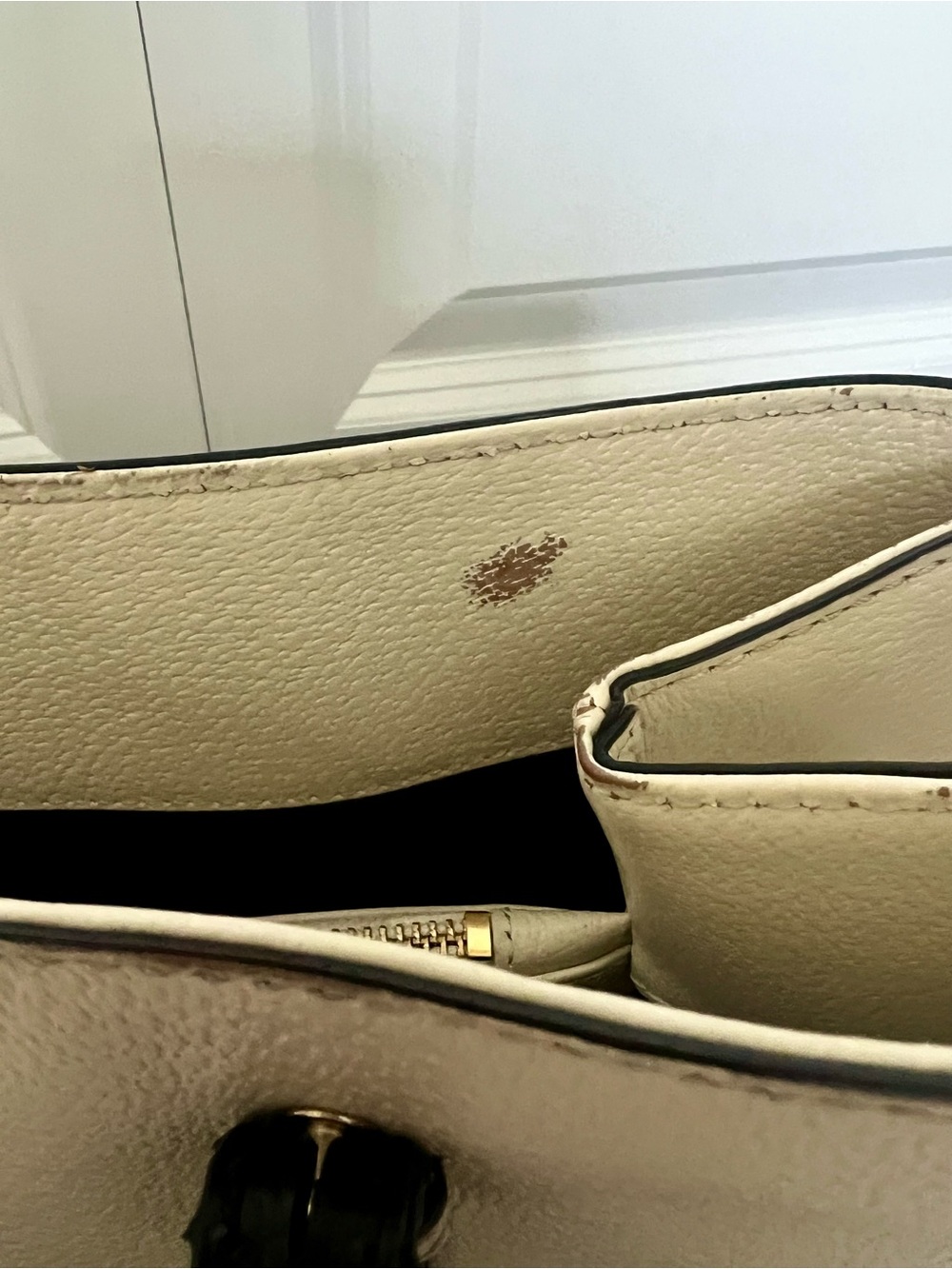 Kate Spade Black & Cream Leather Colorblock Tote - Picture 12 of 16